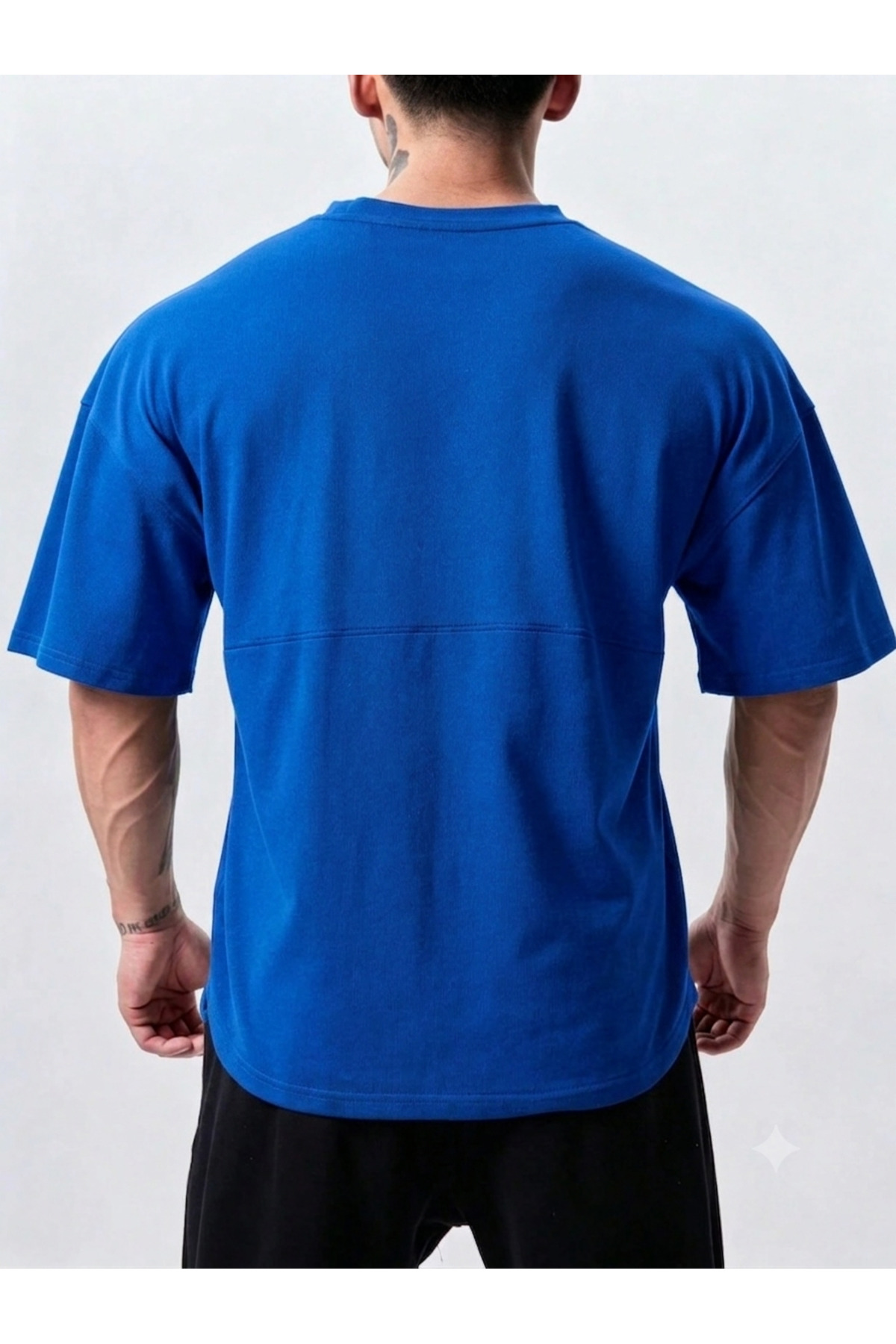 GENIUS STORE Genius Erkek Spor Tişört Oversize Fitness & Gym Antrenman Tişörtü görsel 4