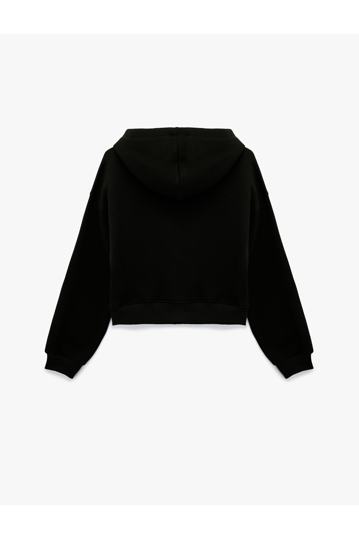 Koton Uzun Kollu Taş Detaylı Şardonlu Kapüşonlu Sweatshirt görsel 4
