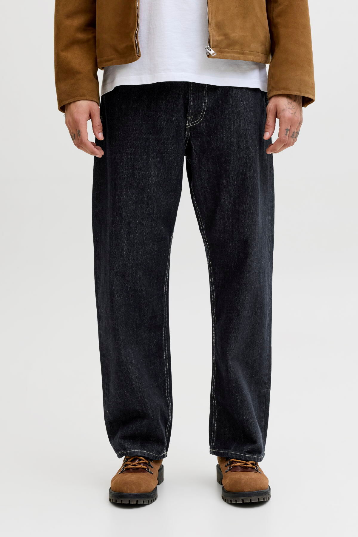 شلوار جین گشاد کمر بلند مردانه - تد جک اند جونز شلوار جین Jack & Jones