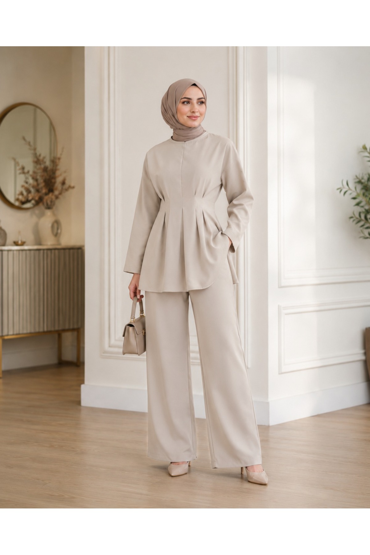 unika boutique Kadın Tesettür Takım Alt-Üst İkili Takım görsel 4