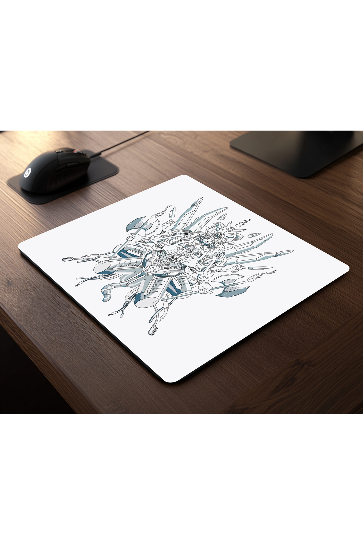 G-Bear White Blitz Speed Series 480x400x3 mm E-Sports Gaming Oyuncu Mouse Pad