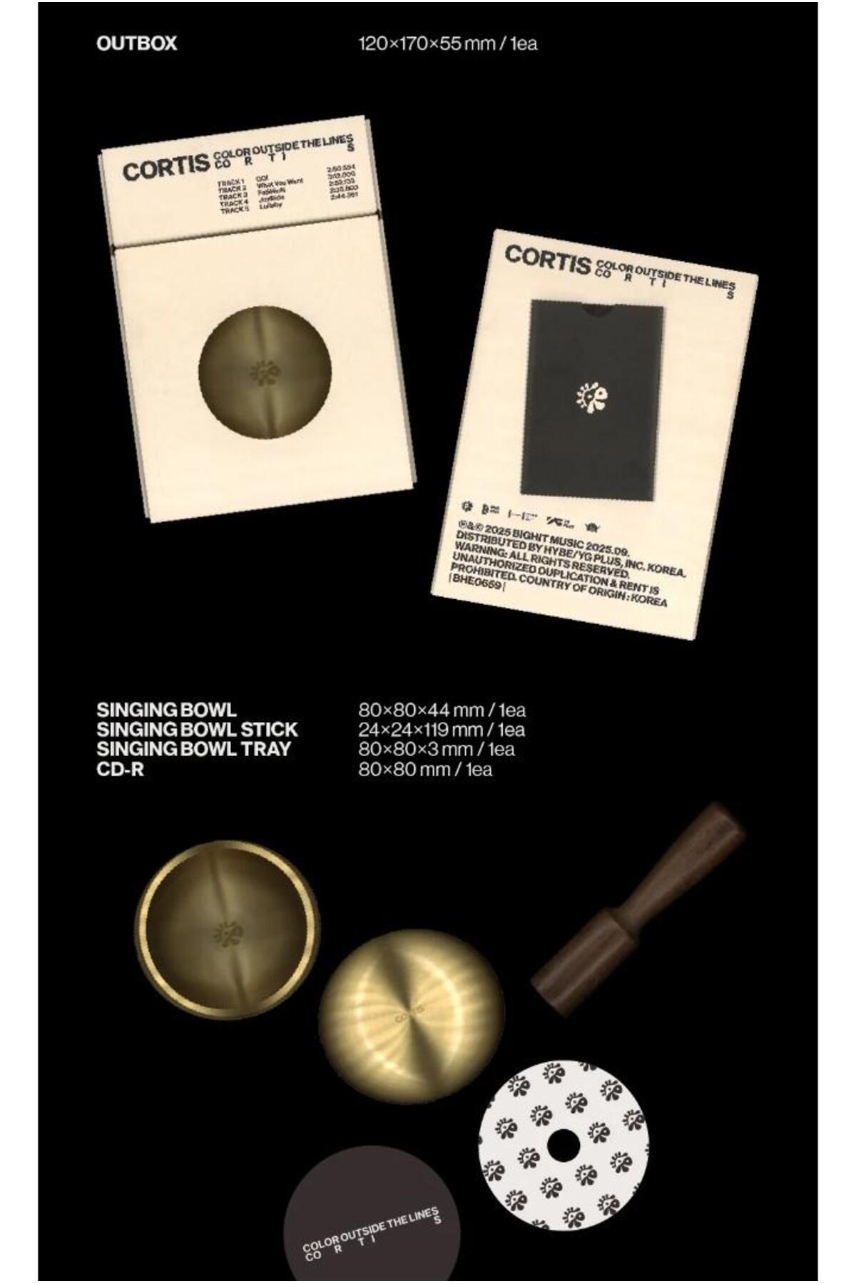 tays store CORTIS - 1st EP [COLOR OUTSIDE THE LINES] Singing Bowl