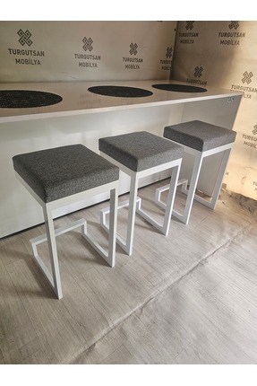 turgutsan mobilya Bar sandalyesi bar taburesi 65 cm beyaz sandalye ücret 1 ad...