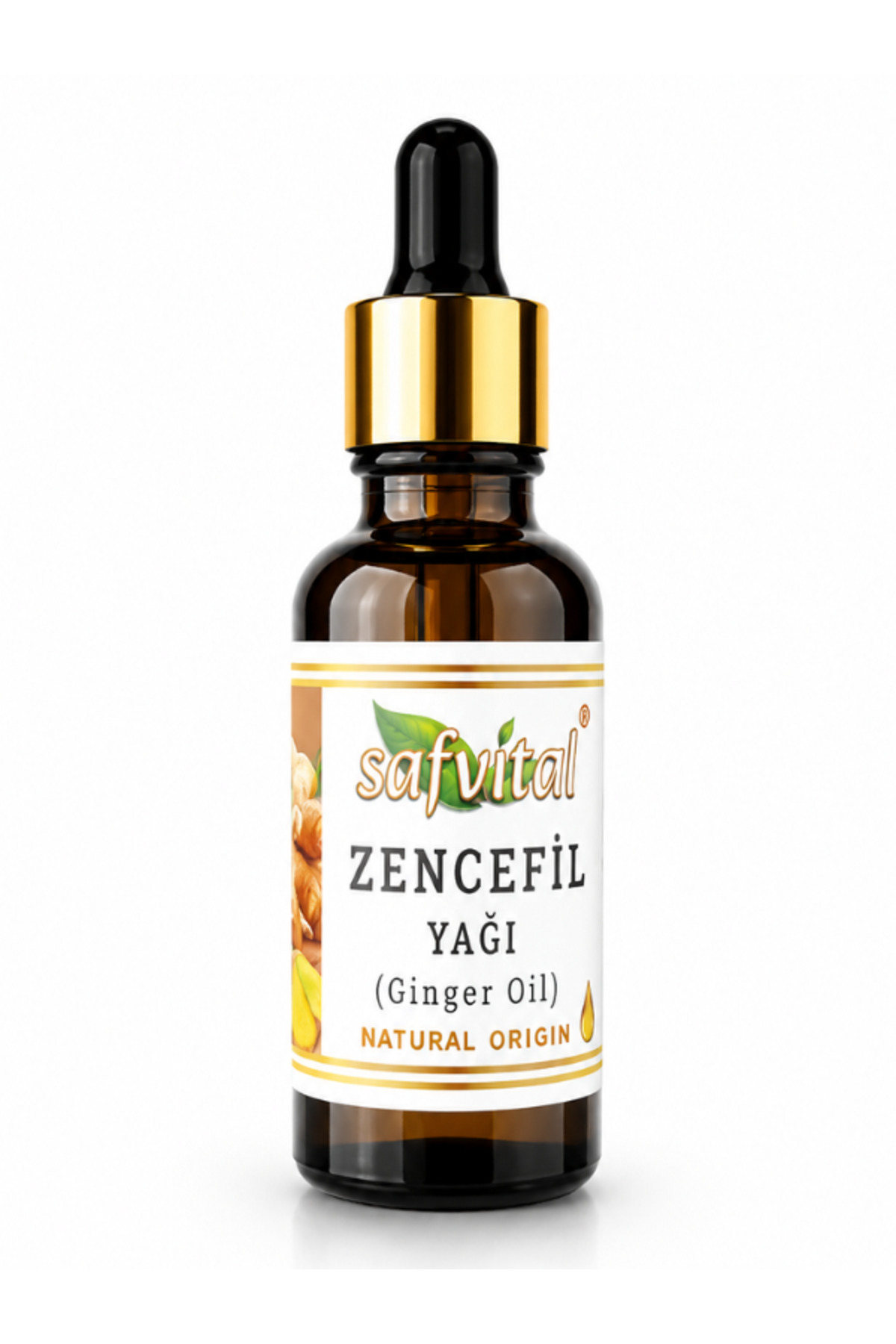 Zencefil Yağı 20 ml Aromatik Bitkisel Bakım Yağı Damlalıklı Amber Cam Şişe Maserasyon Kas ve Eklem Masajı Şişkinlik Hazımsızlık Karın Rahatlatıcı Bitkisel Premium Bakım Yağı — safvital-zencefil-yağı-20ml — تصویر 8 از 9