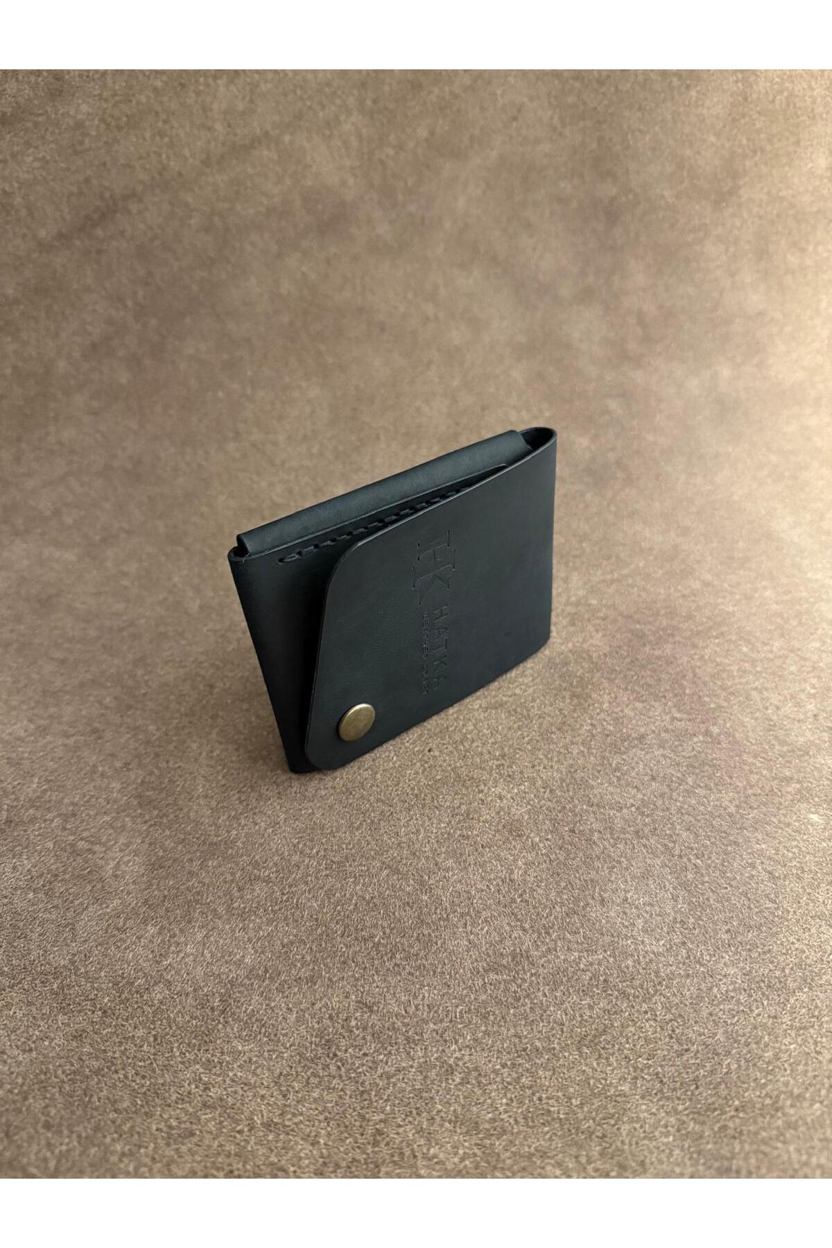 HATKA Leather Craft El Yapımı Hakiki Deri Cüzdan - Slim Fold K2 görsel 4