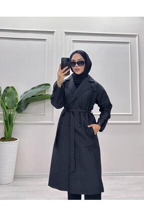 moda acar KAPİTONE DÜĞMELİ TRENÇ