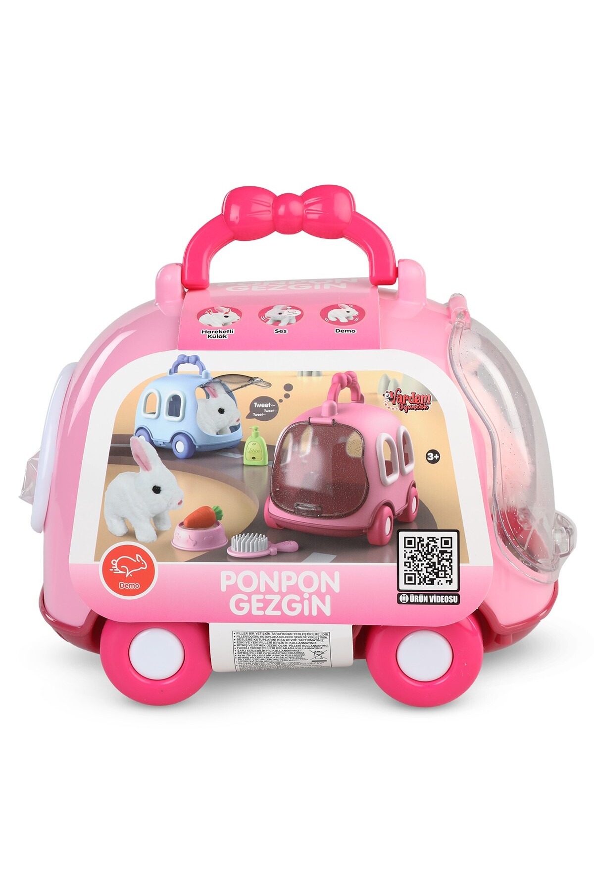 Vardem Sesli hareketli tavşan ve kafes set - Pembe - Fiyatı, Yorumları