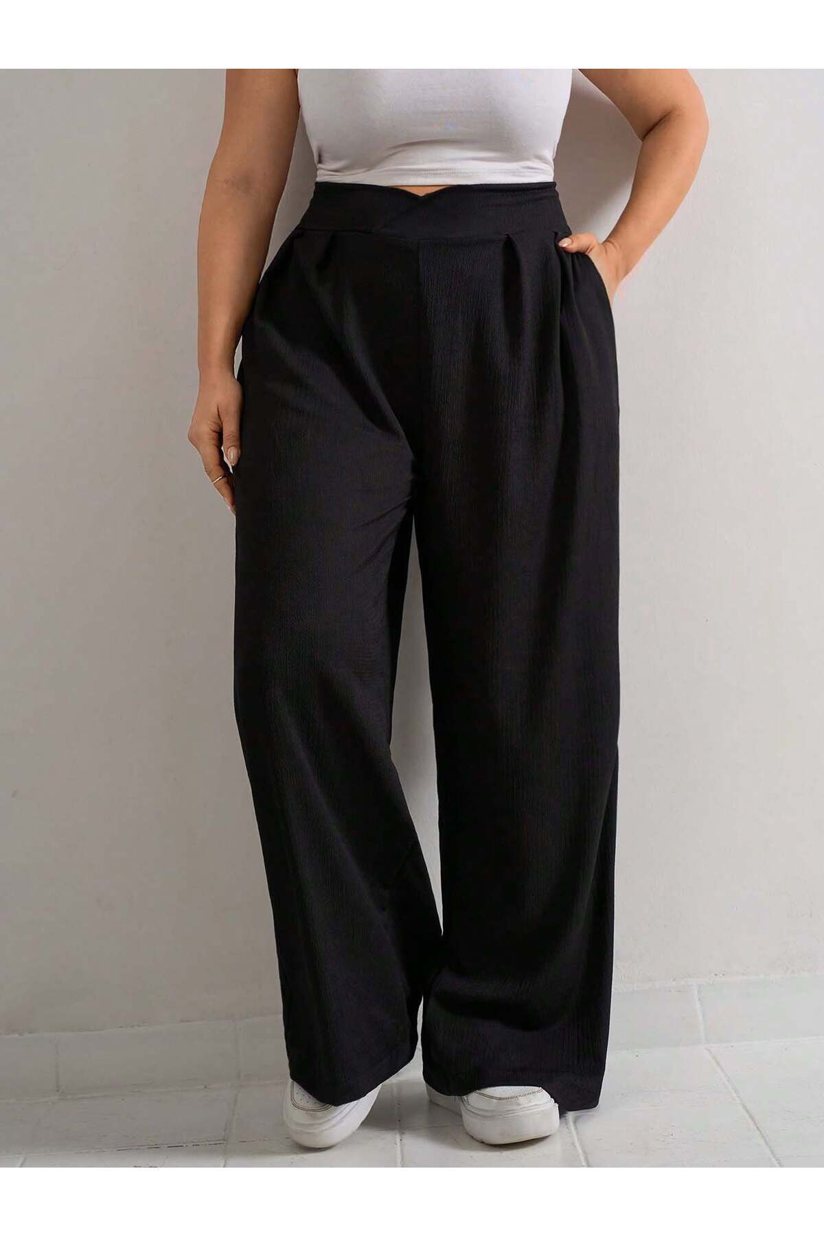 tuzu moda BÜYÜK BEDEN KADIN PANTOLON görsel 2