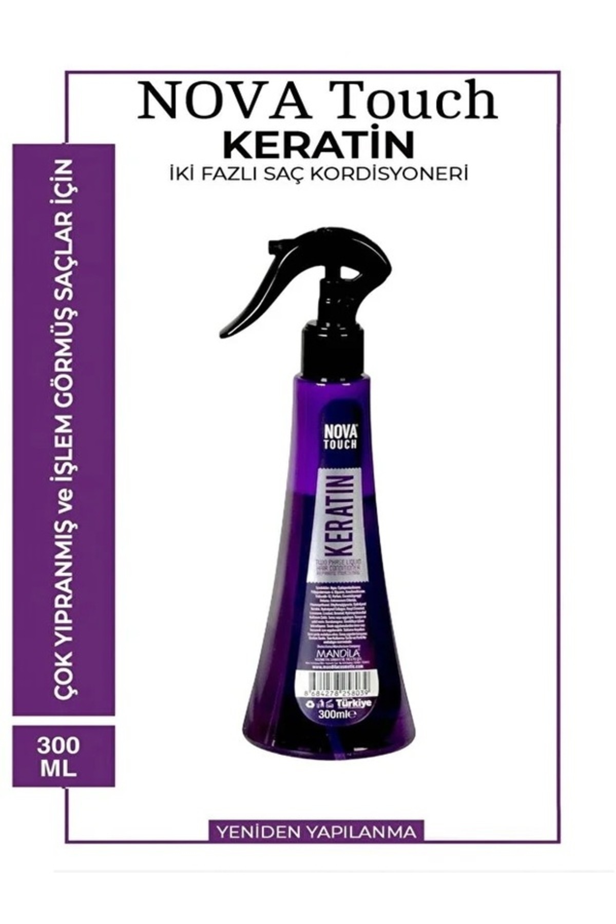 GenelTedarik novatouch Nova Touch Keratin Içerikli Fön Suyu 300 ml — nova33