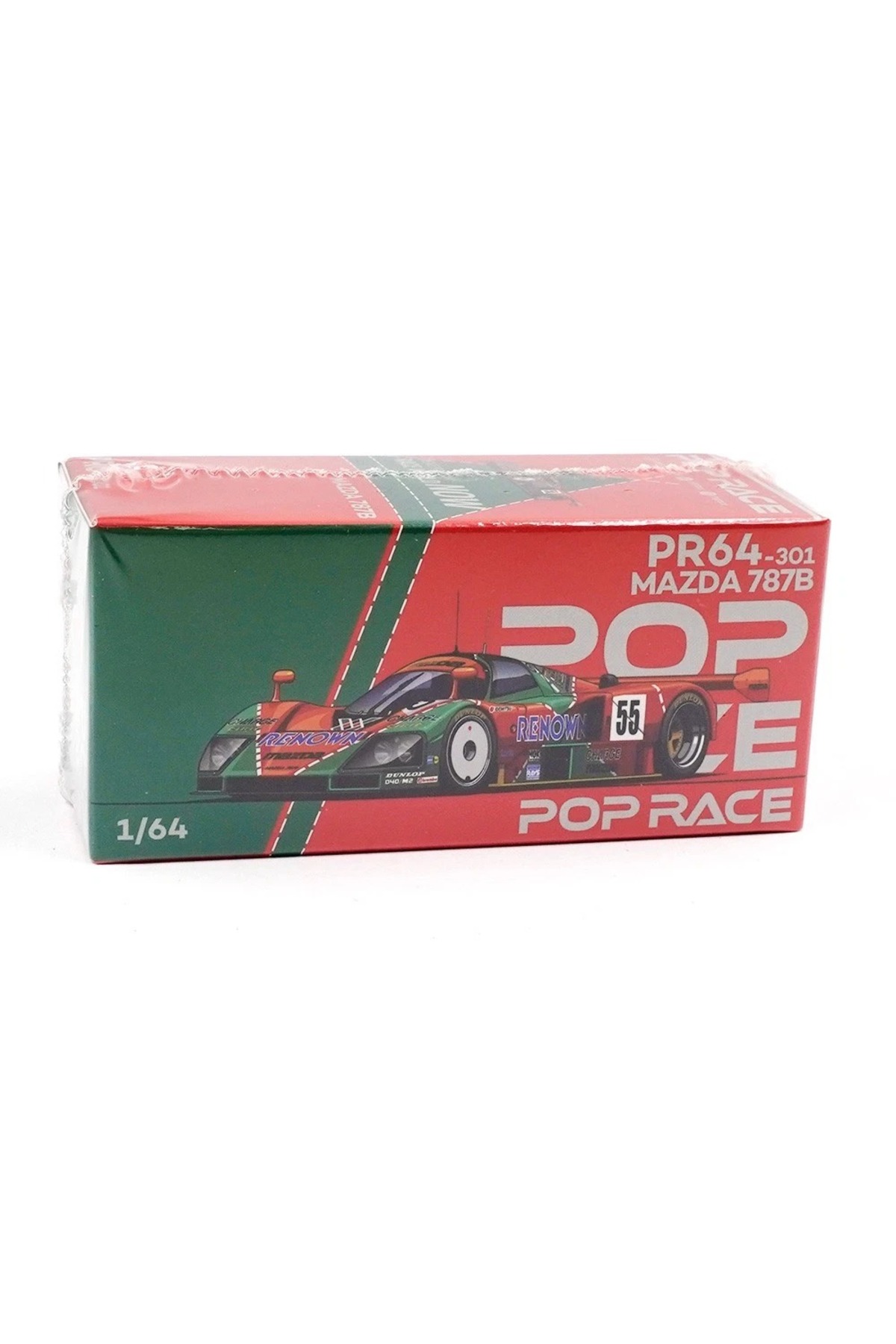 pop race 1 :64 Mazda 787B Renown No.55 1991 Le Mans Winner Diecast