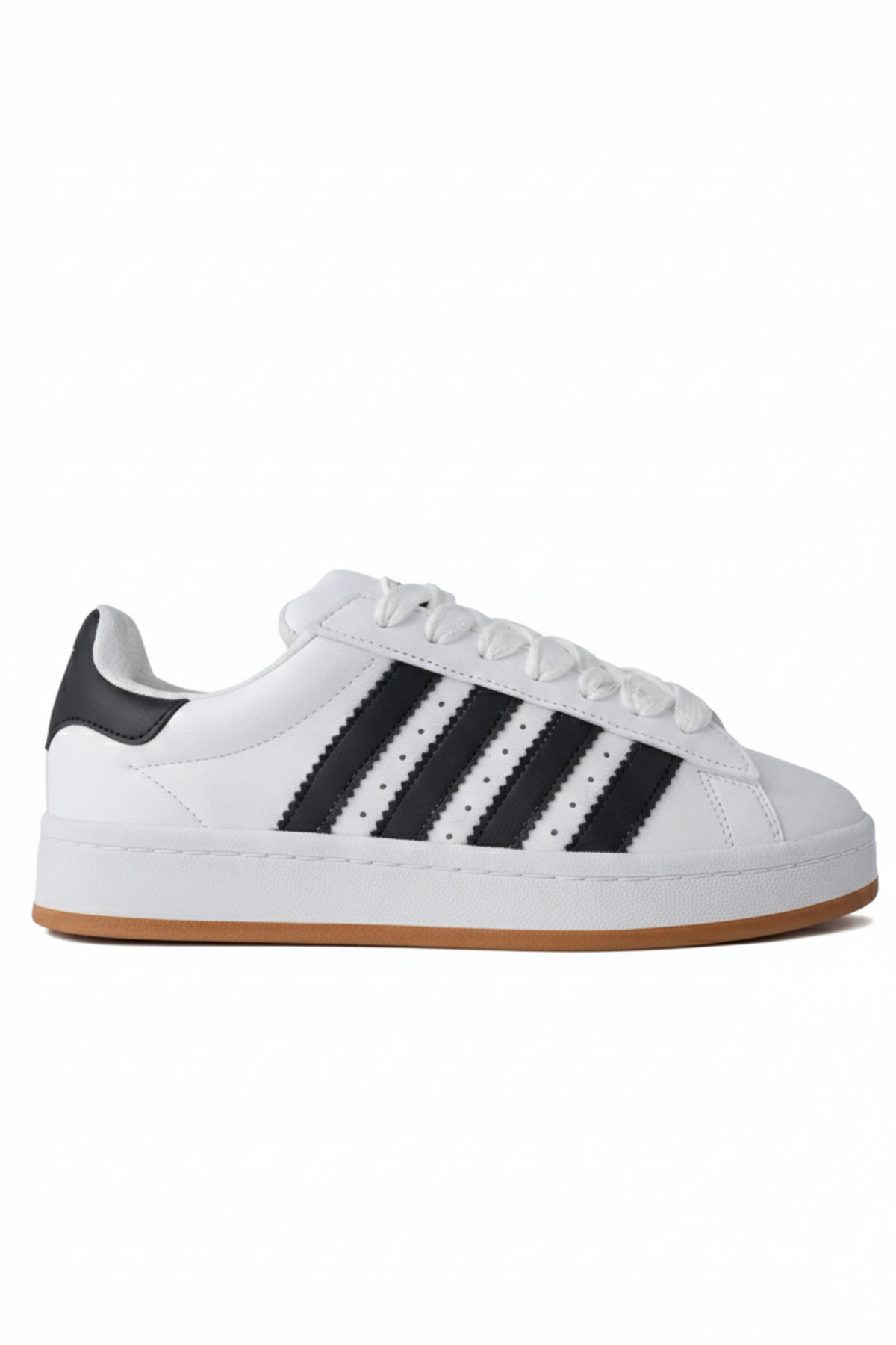 Freemax Dikişli Taban iç Tabanlık Garantili Sneaker Spor Ayakkabı Cmp88 Beyaz Siyah görsel 2