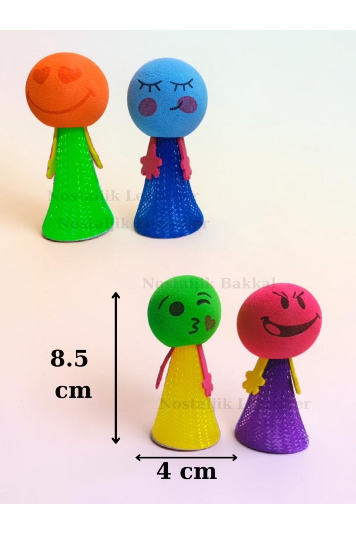 Nostaljik Lezzetler Zıplayan Oyuncak Emojili Zıp Zıp Oyun 1 Adet