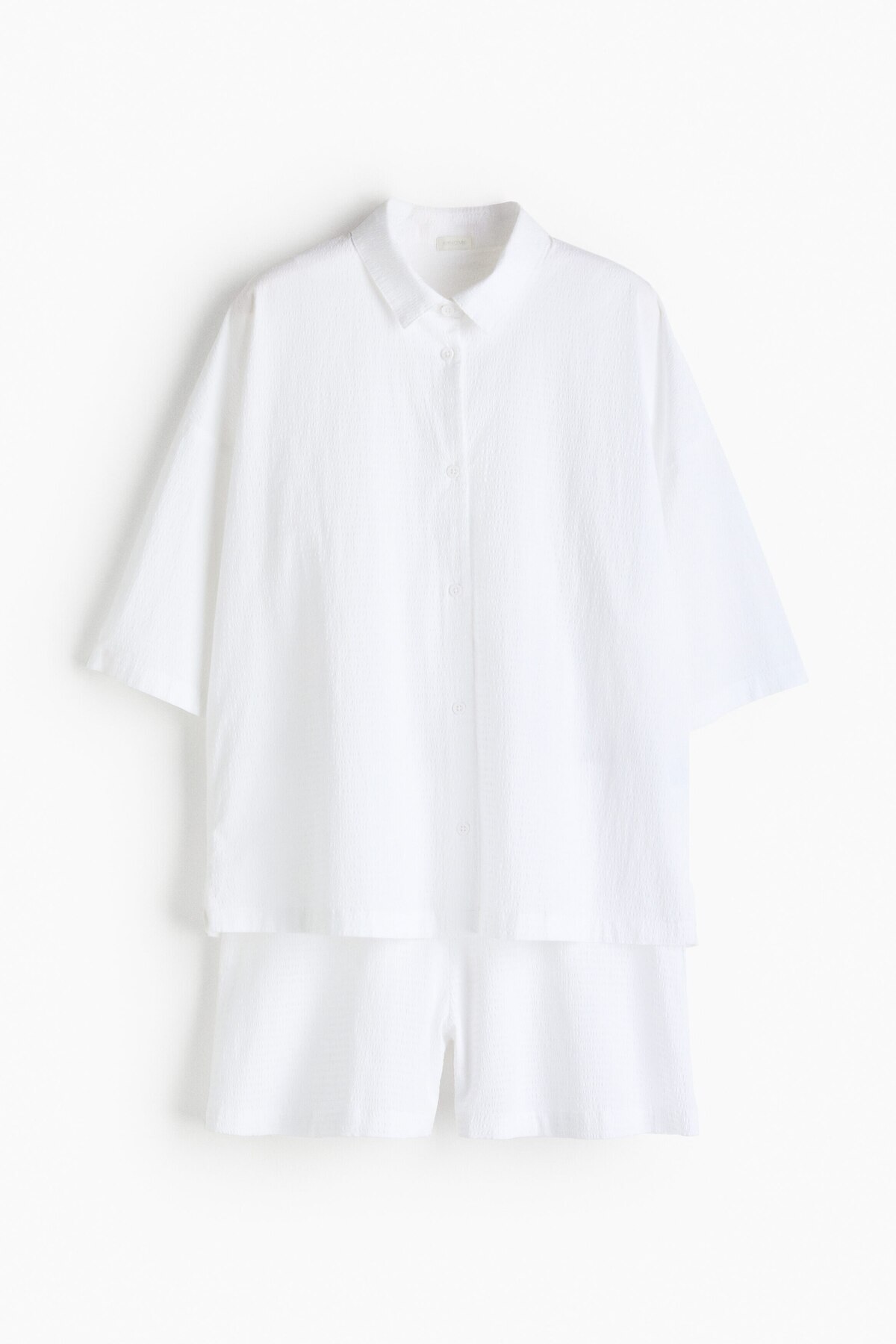 H&M Pamuklu Gofre Pijama Takımı görsel 3