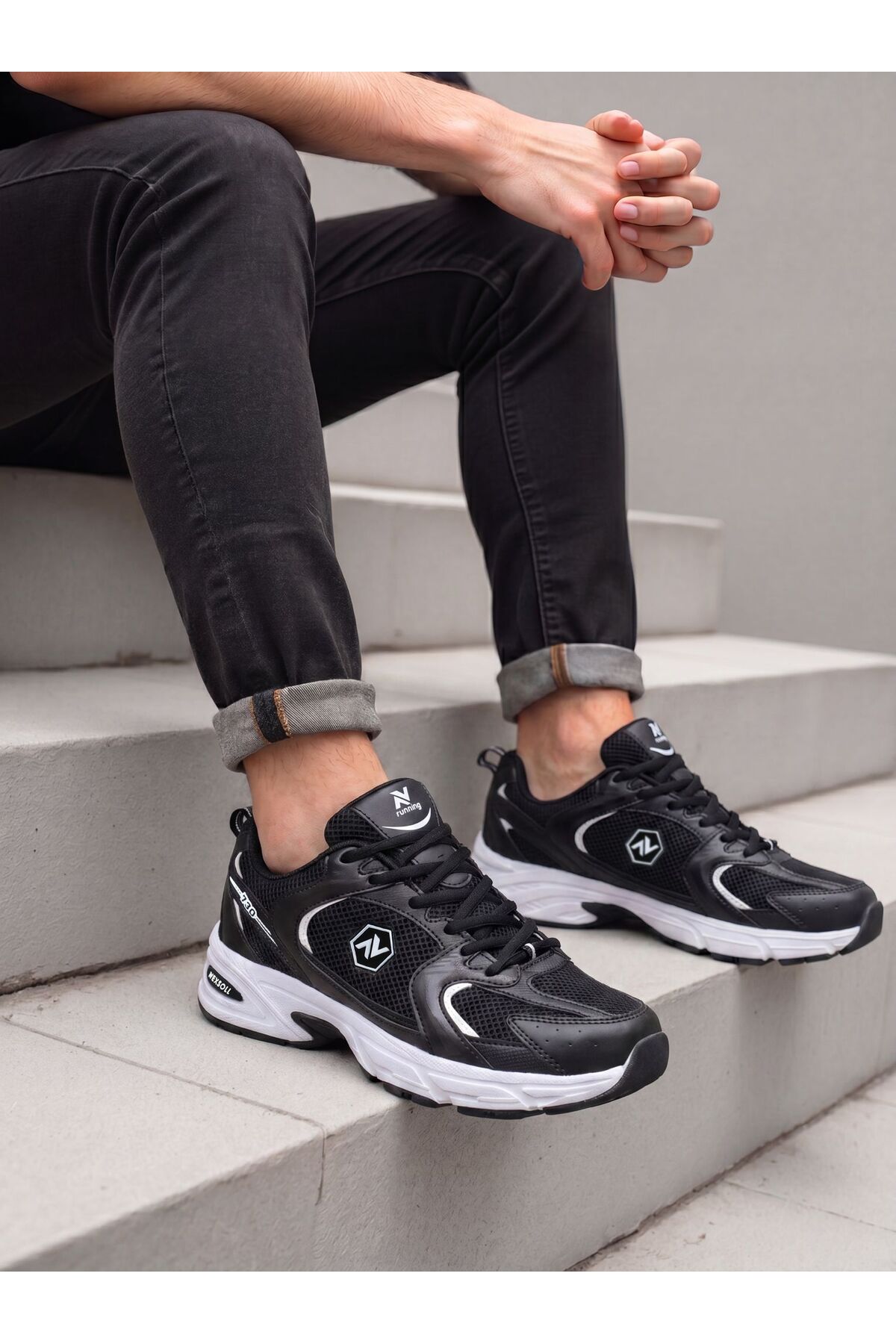NEXSOLL Unisex Sneaker Spor Ayakkabı Hafif Taban, Günlük & Yürüyüş Modeli kod 730 görsel 2