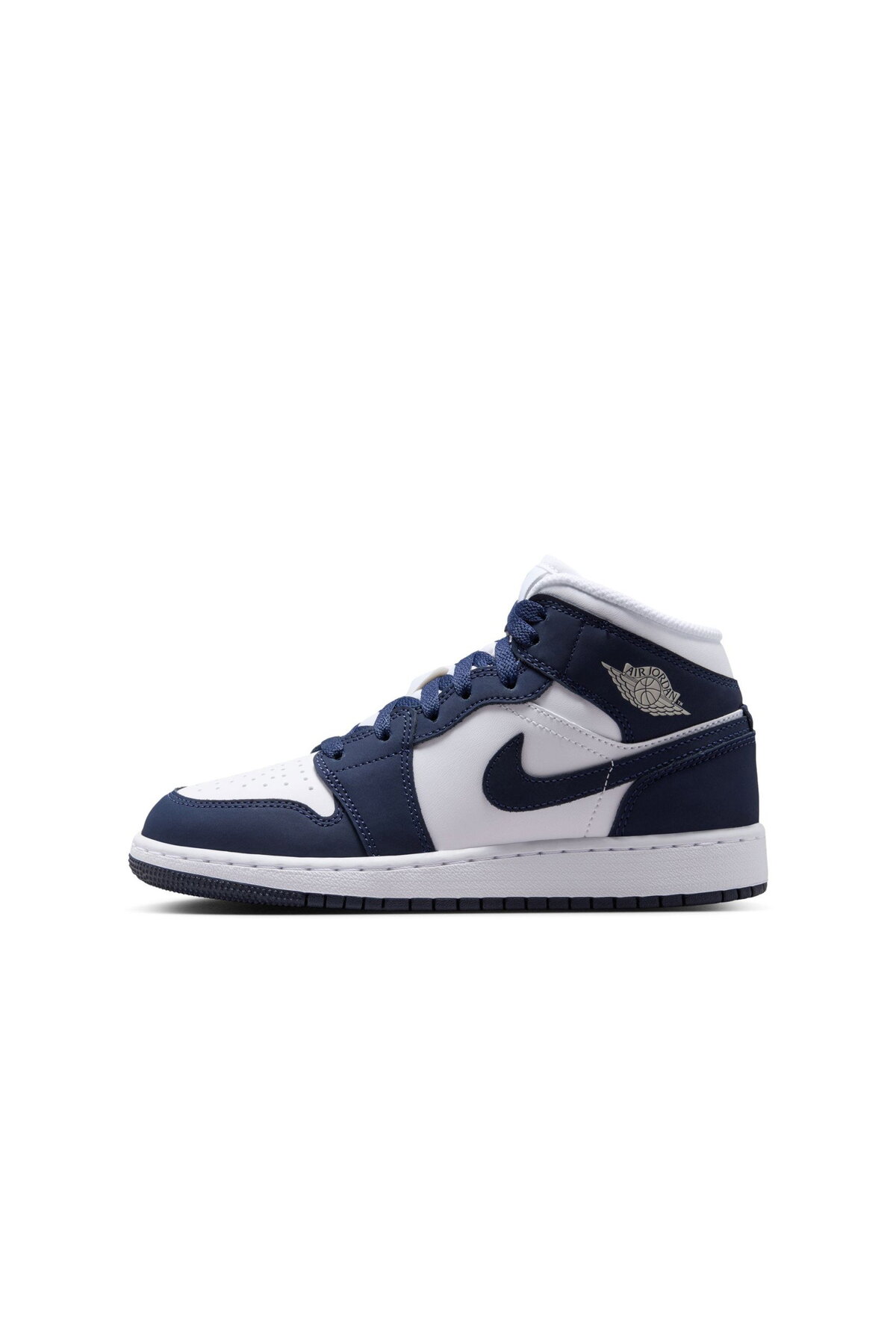 Nike Air Jordan 1 Mid Gs Mavi Basketbol Ayakkabısı Juststep görsel 2