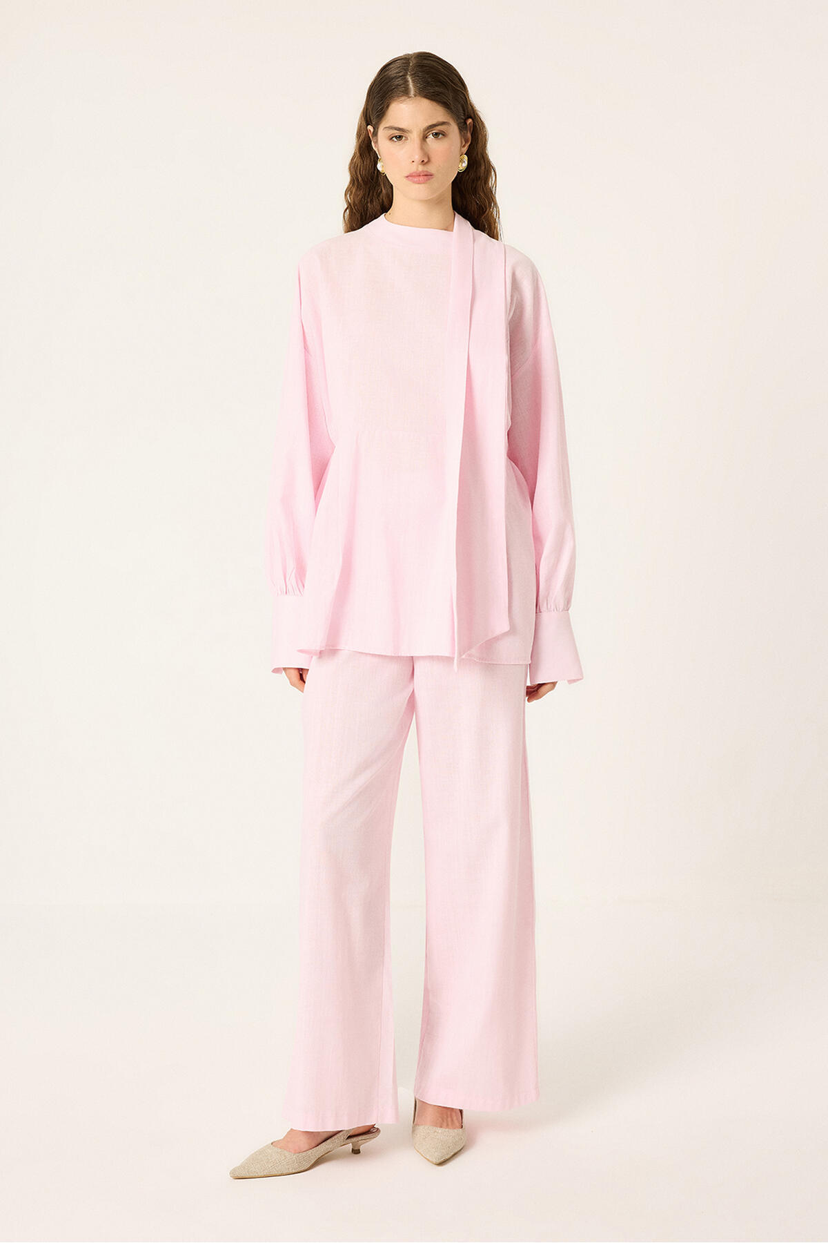 Touche Prive Pleated Tunic Pants Set