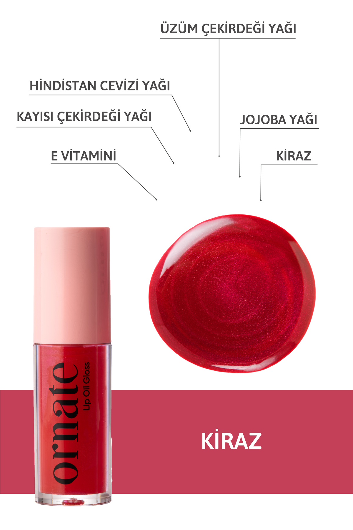 Dolgunlaştırıcı Efekt, Nemlendirici, Parlatıcı Lip Oil Gloss 6'lı Set — رنگارنگ LİPSET6 — تصویر 3 از 8