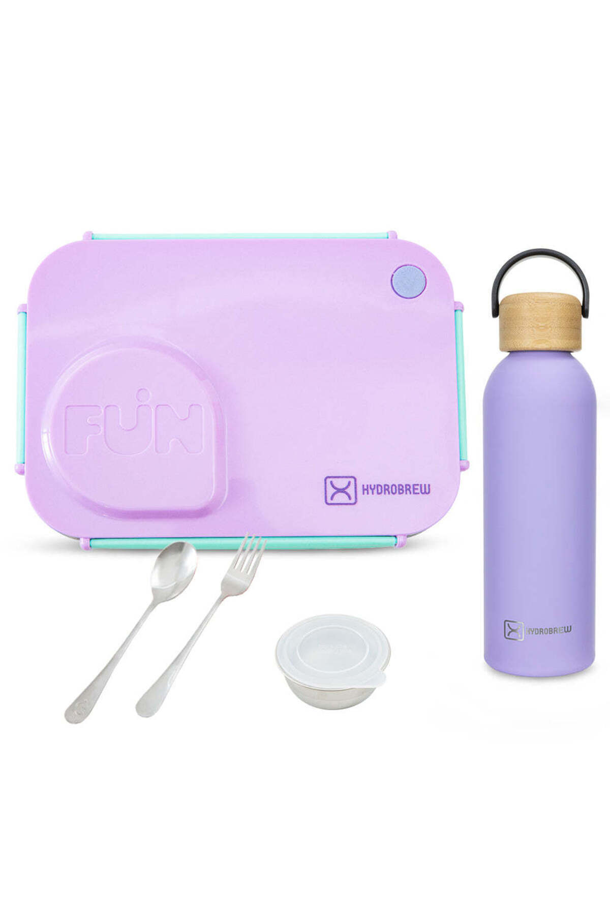 Hydrobrew Steel Core Lunch Box 750ml with Food Jar & Double Wall Stainless St...