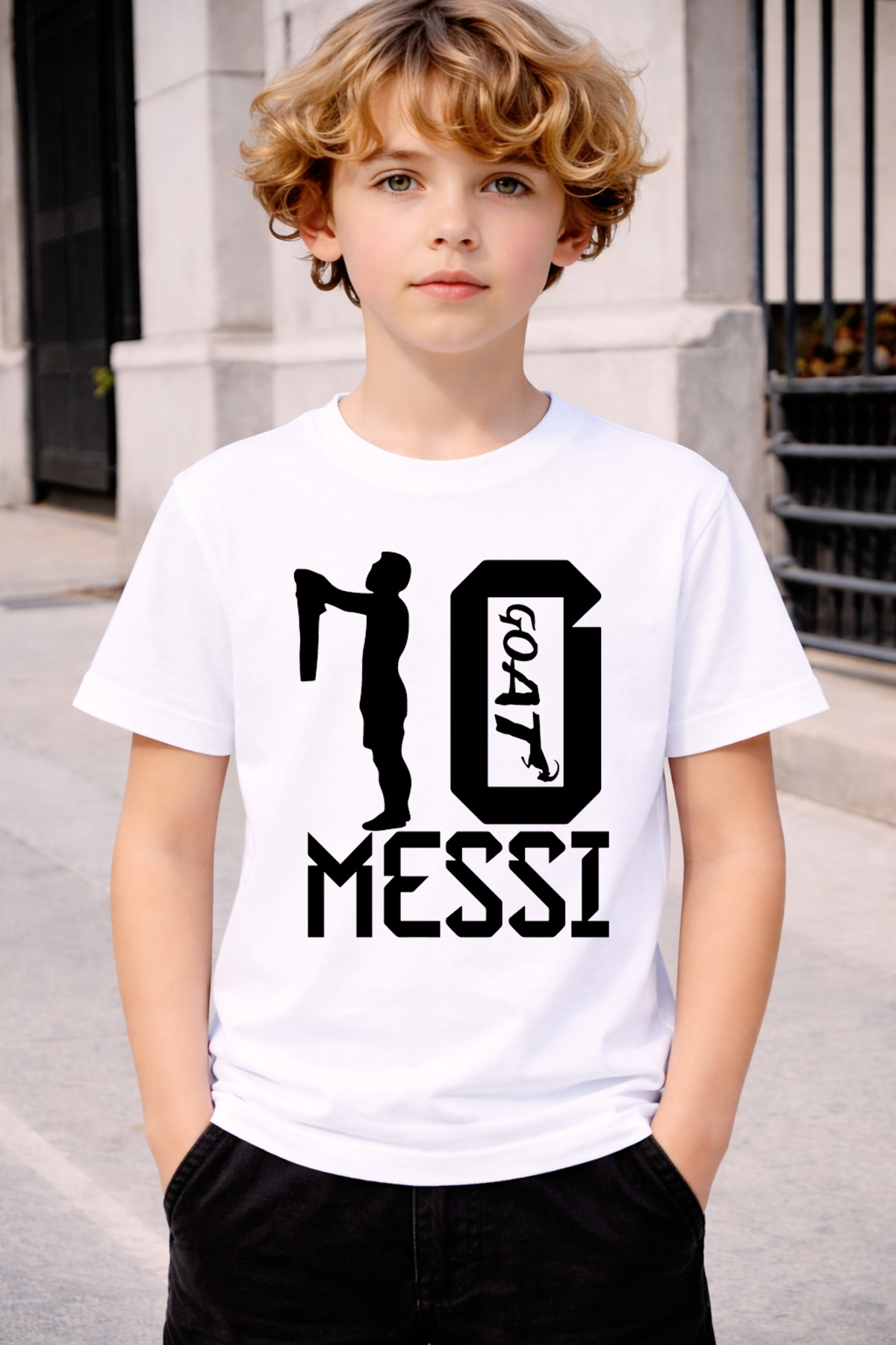 STYLE-X Lionel messi PRINTED CREW NECK CHILDREN and YOUNG TSHIRT