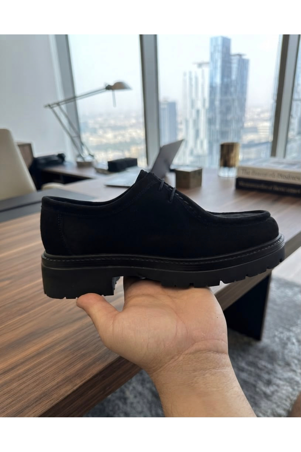 Milano Saphir Erkek yüksek tabanlı (+5 cm) İç Dış Hakiki deri %100 garantili Loafer ayakkabı görsel 2