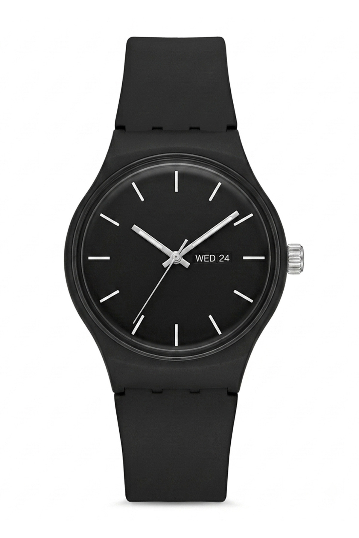 Duke Nickle PLASTİK UNISEX ANALOG SAAT Siyah görsel 2