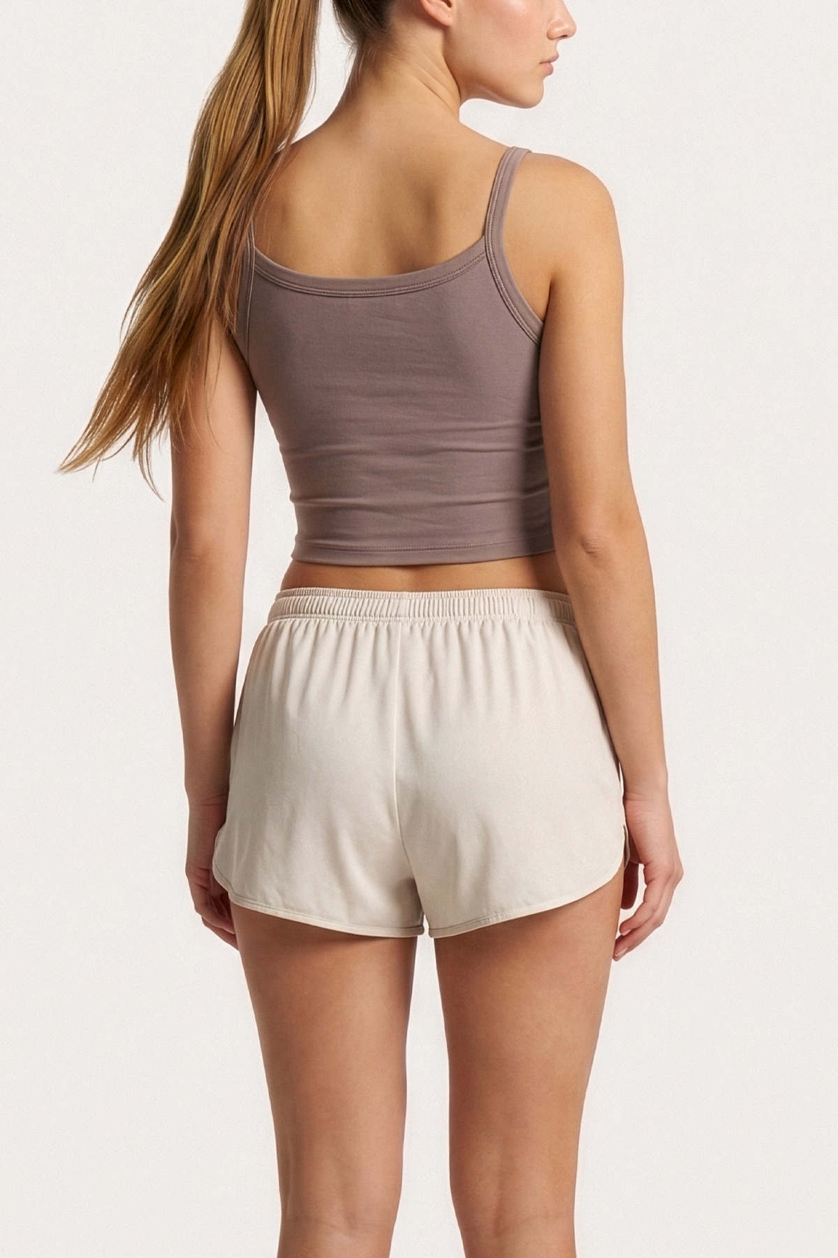 Kadın İnce Askılı Pamuklu Modal Crop 3'lü - SoftFit 5