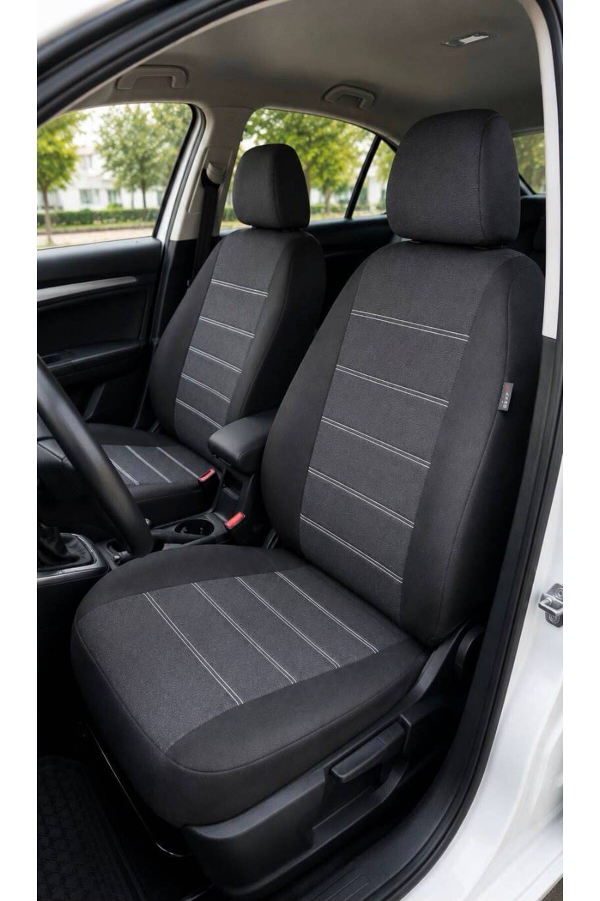 NewDeco Opel Corsa E Kasa Hatchback 2015-2019 Uyumlu Oto Koltuk Kılıfı Tam Set Airbag Uyumlu 4 Mevsim Cotfit Serisi
