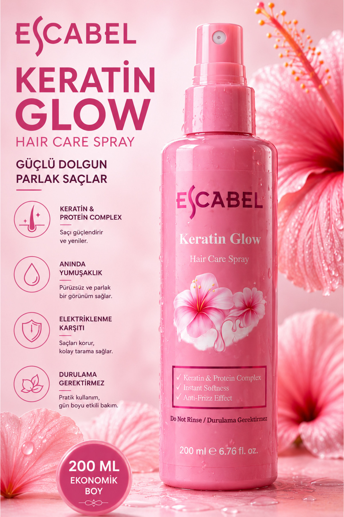 Escabel KERATİN GLOW SAÇ SPREYİ — ESCABEL KERATİN GLOW SAÇ SPREYİ