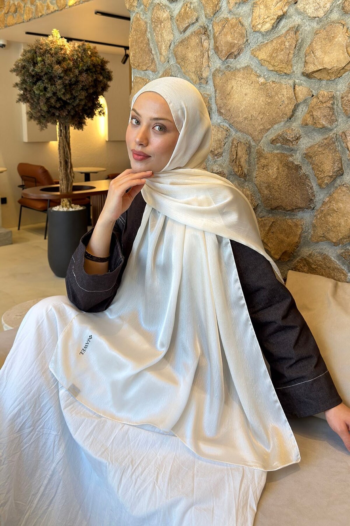 lamelif Janjan Şal Ekru