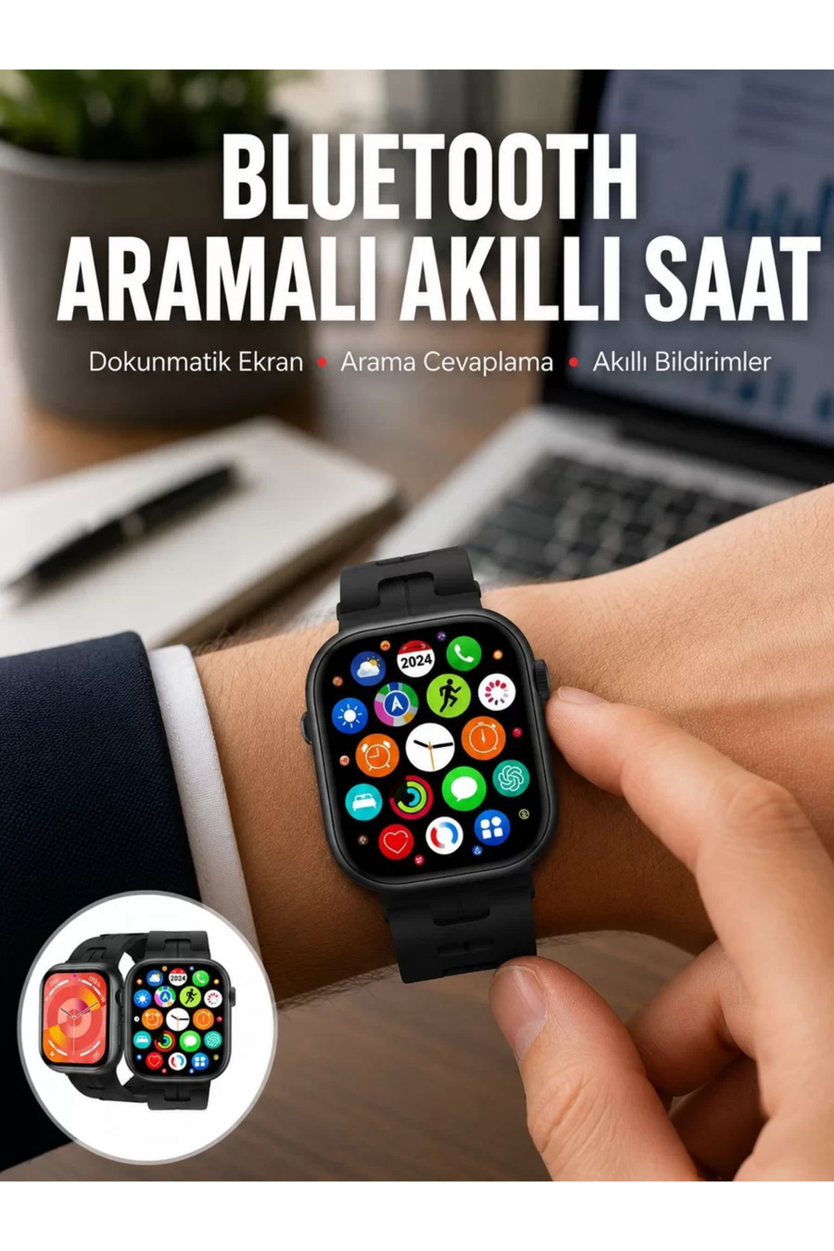 Yeni Seri Akıllı Saat Amoled Ekran Yüksek Çözünürlüklü 41 mm Kasa