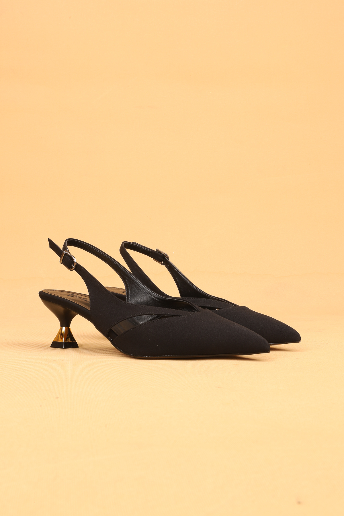 Nilsa Shoes Kadın Kısa Topuklu Tokalı Abiye Ayakkabı Topuklu Ayakkabı görsel 4