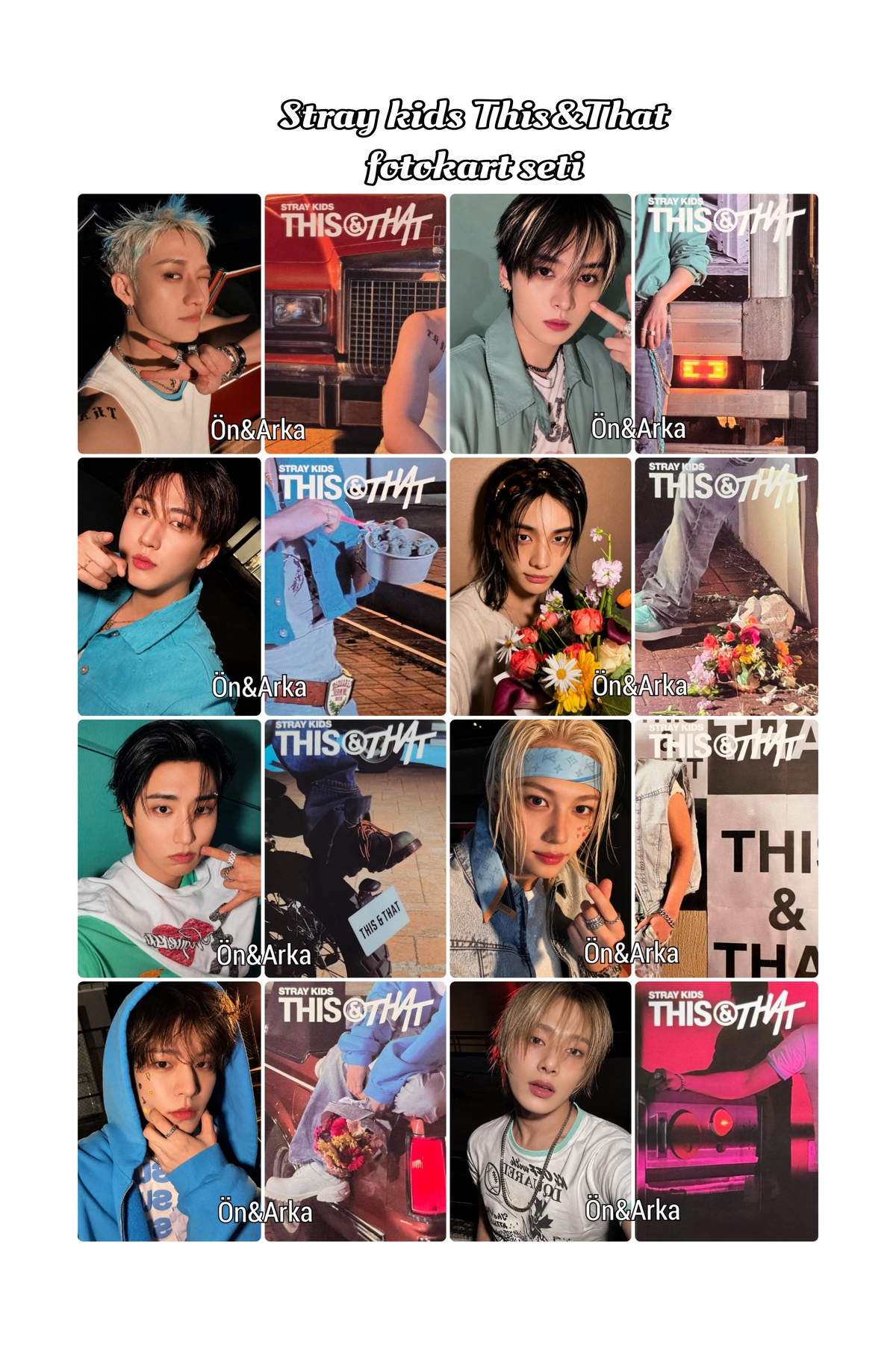 Sntay STRAY KIDS FOTOKART SETİ THİS & THAT ALBUM vintage set