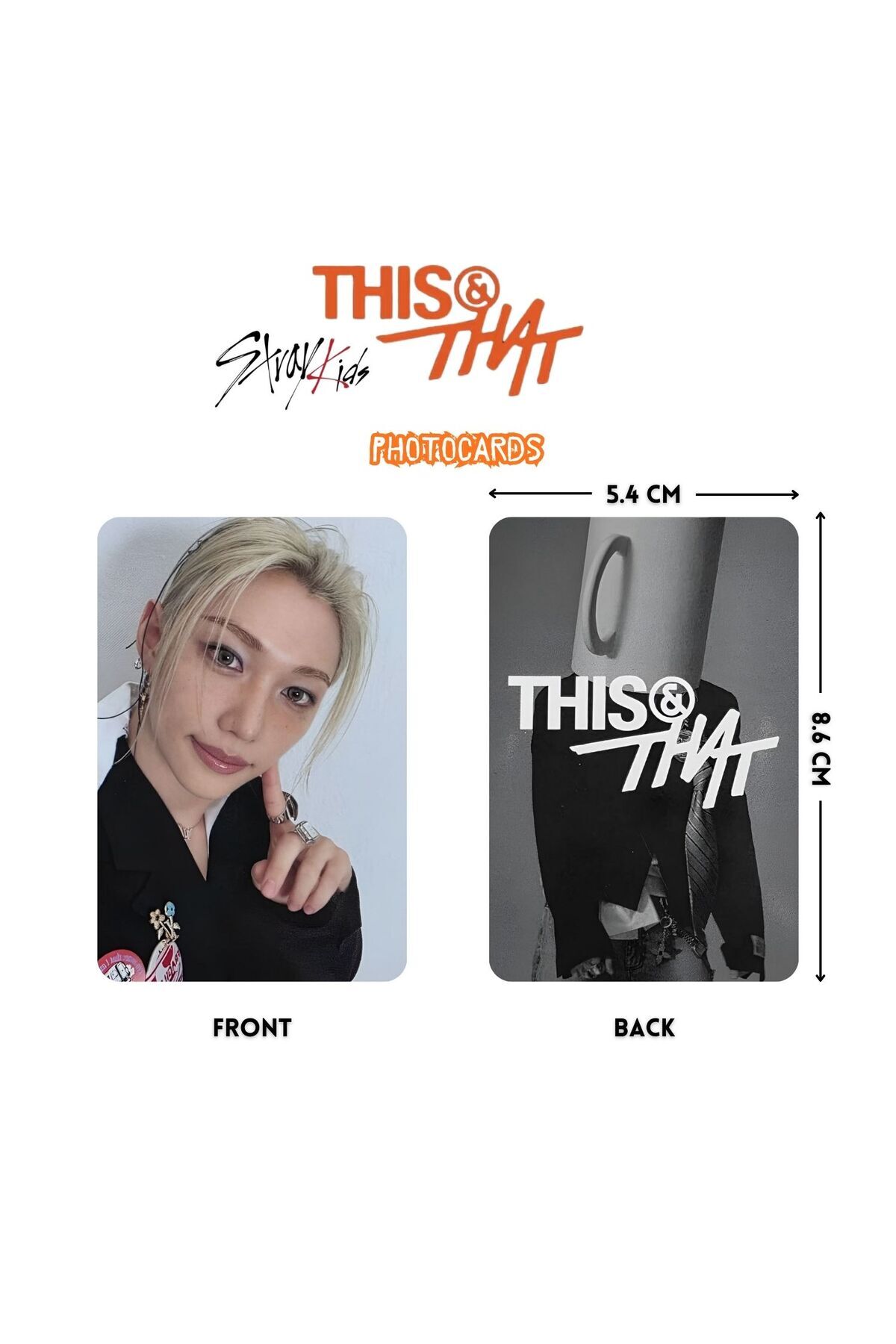 Kpop Dünyasi STRAY KIDS '' This & That '' This Ver. Photocards Set