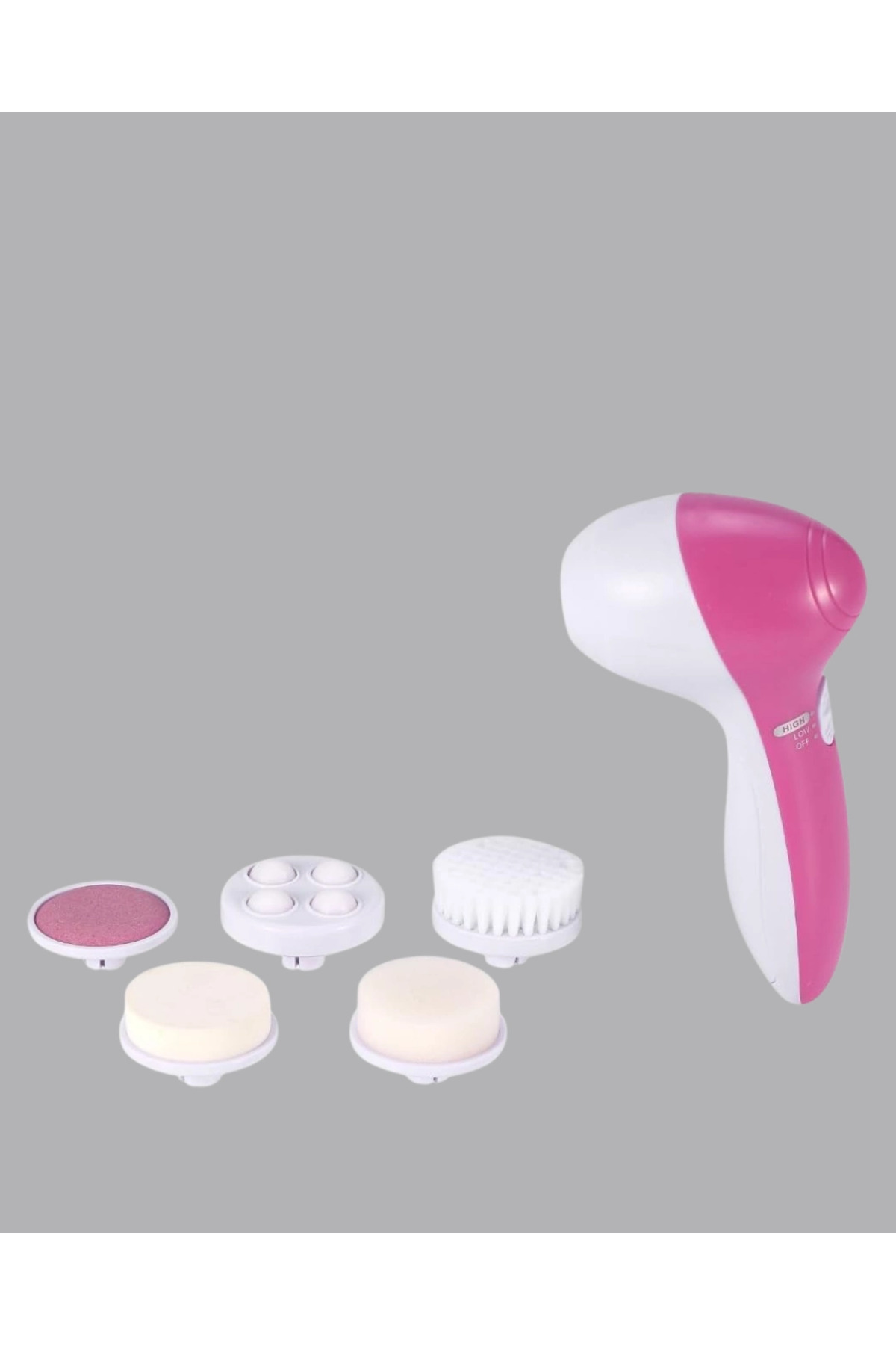 5’i 1 Arada Yüz Temizleme Cihazı – Masaj, Fırça, Peeling ve Krem Uygulama Aparatlı — UM76-SFKUCZZZ5BMASAJFOREVER-1 — تصویر 5 از 5