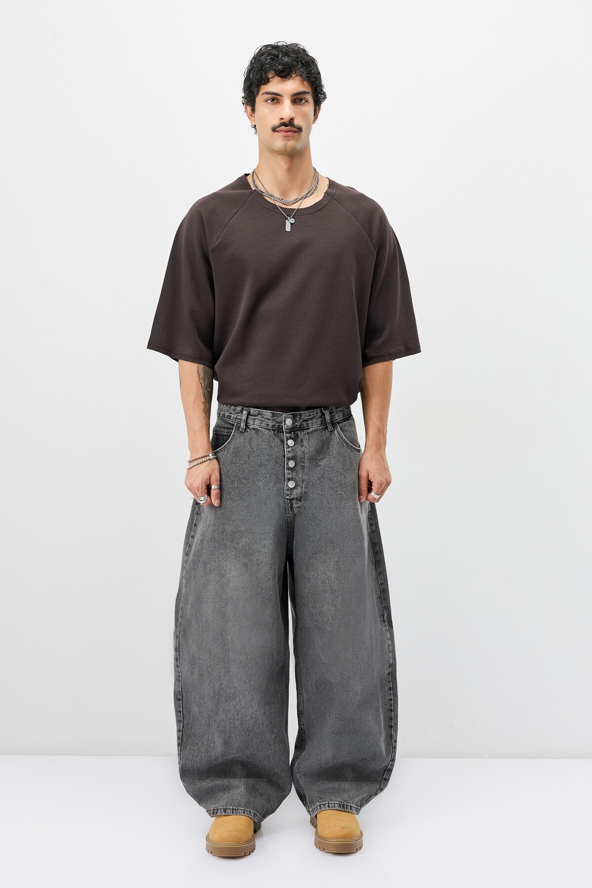 VAMOSCLO Barrel Fit Jeans görsel 7