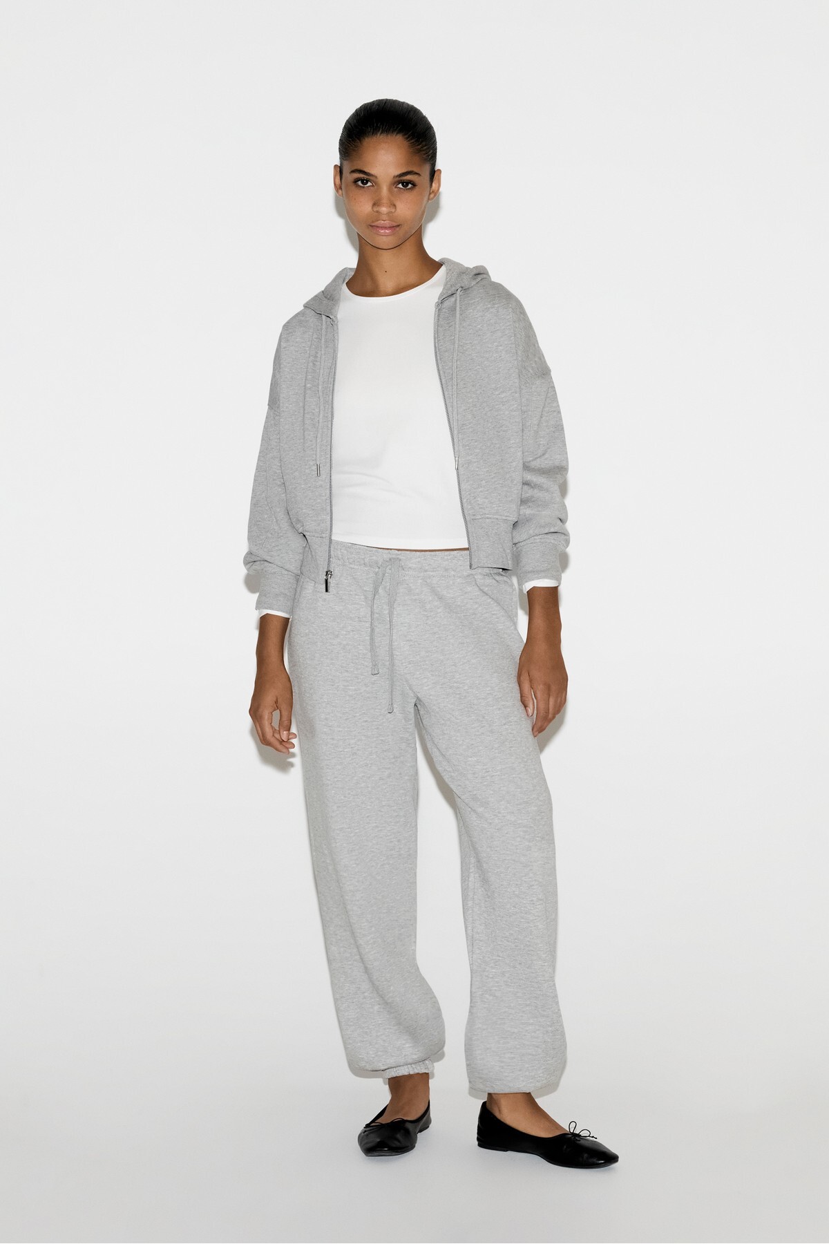 LEFTIES Basic fermuarlı sweatshirt görsel 2