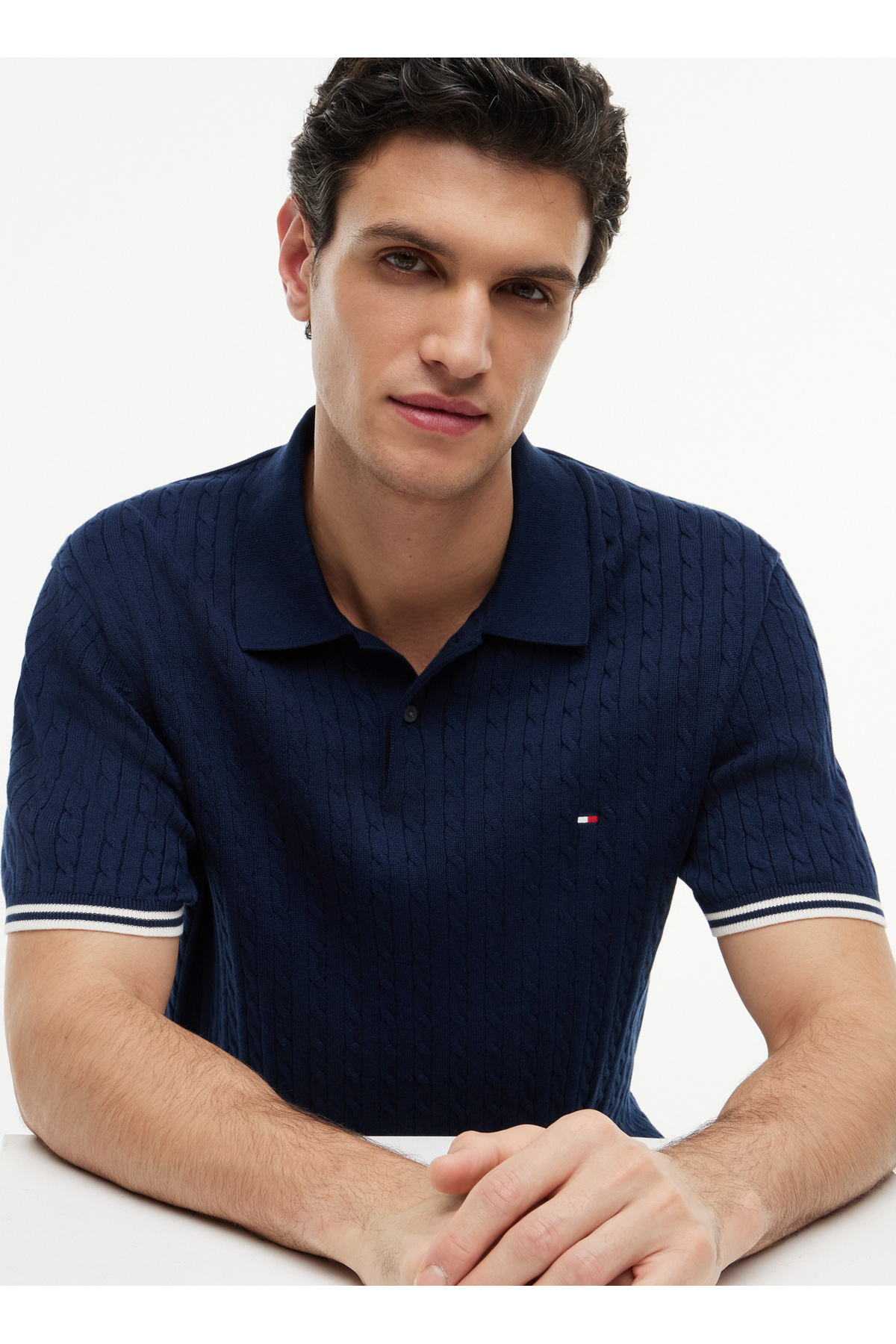 پولوشرت مردانه یقه گرد | تامی هیلفیگر Tommy Hilfiger 5003404900 TR - تصویر 2