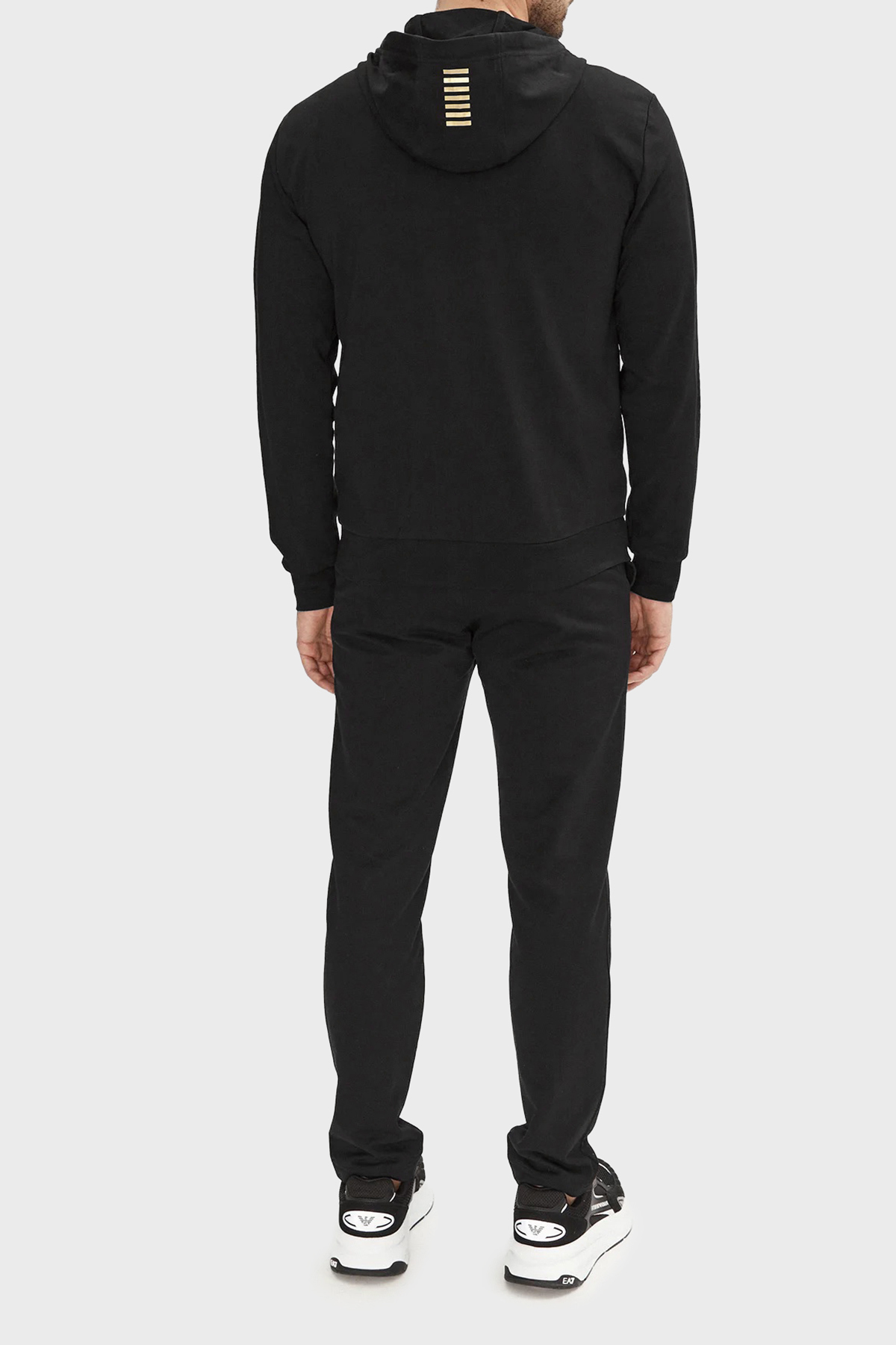 Logolu Regular Fit Fermuarlı Kapüşonlu Erkek Eşofman Takımı EŞOFMAN TAKIMI 8NPV62 PJVRZ 0208 — مشکی — تصویر 2 از 6