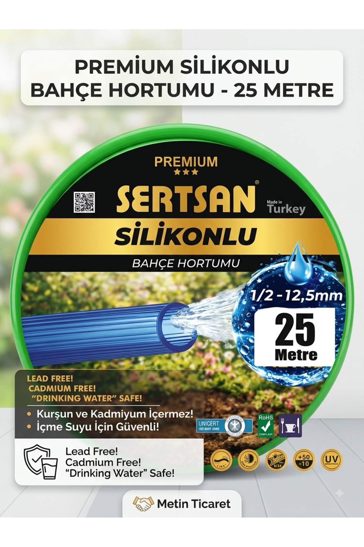 Genel Markalar BAHÇE SULAMA HORTUMU 25 METRE SERTSAN