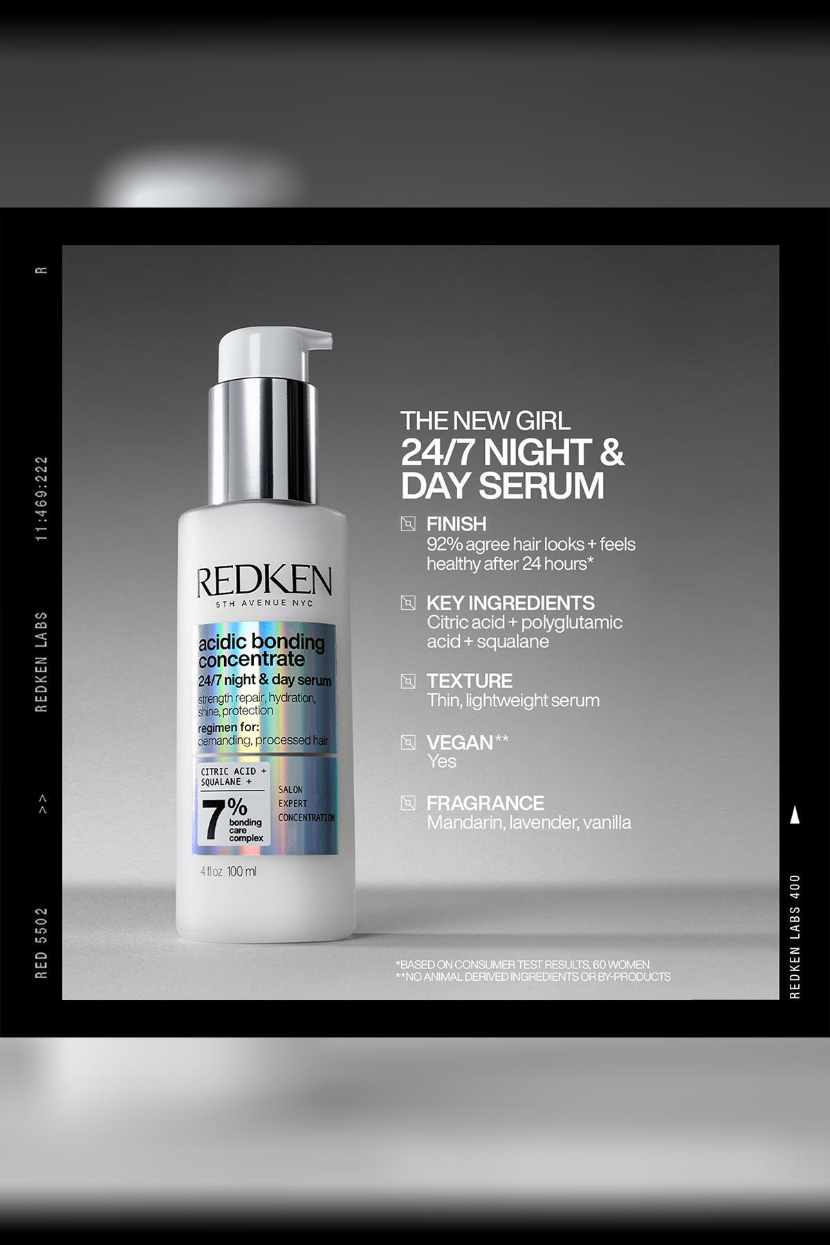 سرم موی ترمیم کننده پیوند دهنده اسیدی ۱۰۰ میلی لیتر — Redken_24_7_Serum — تصویر 2 از 8