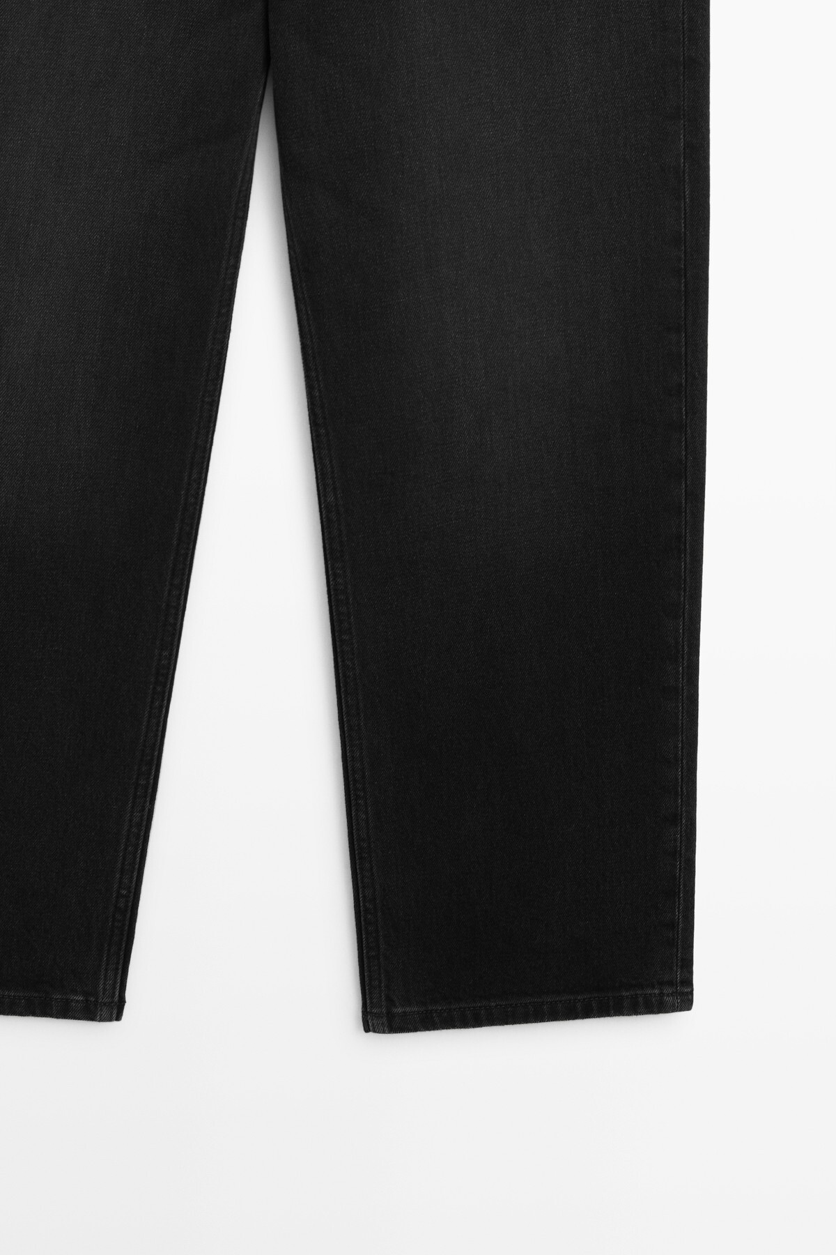 Massimo Dutti Cropped yüksek bel straight fit jean görsel 7