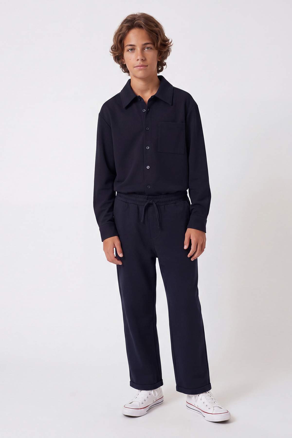 Trendyolmilla Kids Lacivert Erkek Çocuk Eşofman Altı TKDSS26EA00001