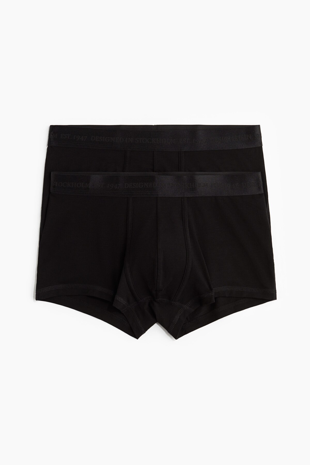 بسته ۲ عددی شورت بوکسور کمر کوتاه با الیاف لیکرا® اچ اند ام باکسر H&M