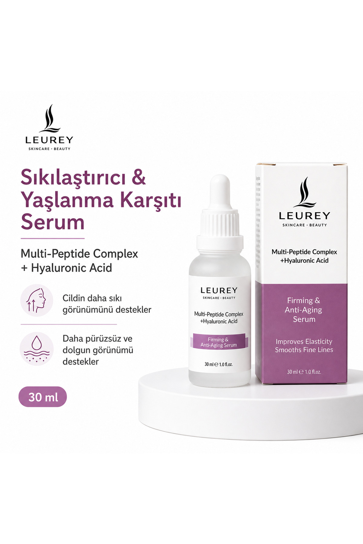 سرم مولتی پپتید + HA - سرم سفت کننده، ضد چروک و ضد پیری 30 میلی لیتر — SR03 — تصویر 4 از 8