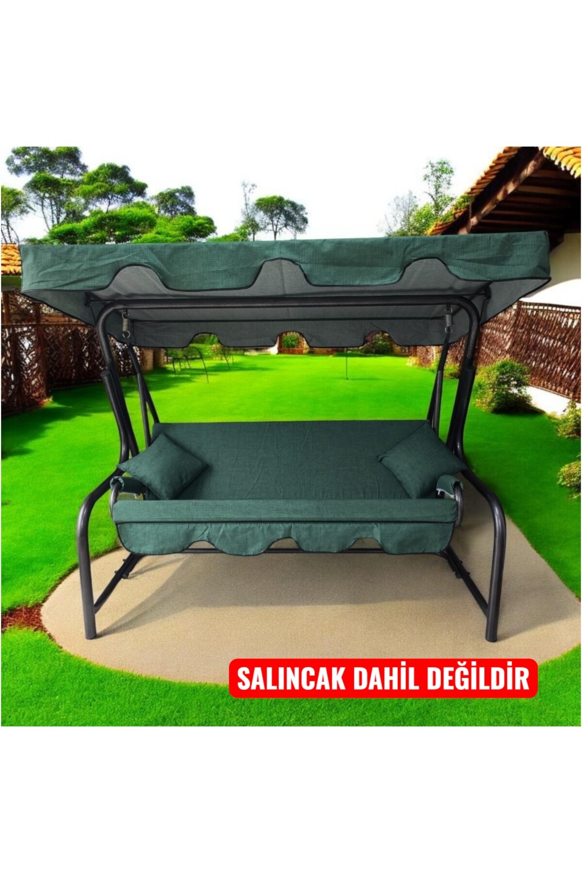 Luxury Swing Case Set for 3 Persons Sponge-Free Plain Green 164*47