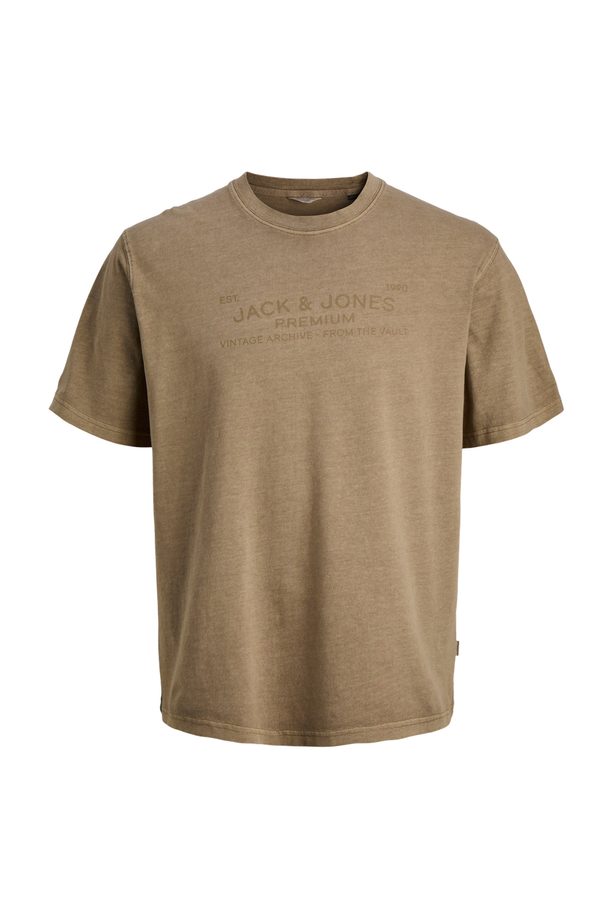 تی شرت مردانه طرح دار سفید صدفی کد ۱۲۲۹۳۰۱۴ JPRBLUAIDEN SS TEE جک اند جونز تی شرت Jack & Jones