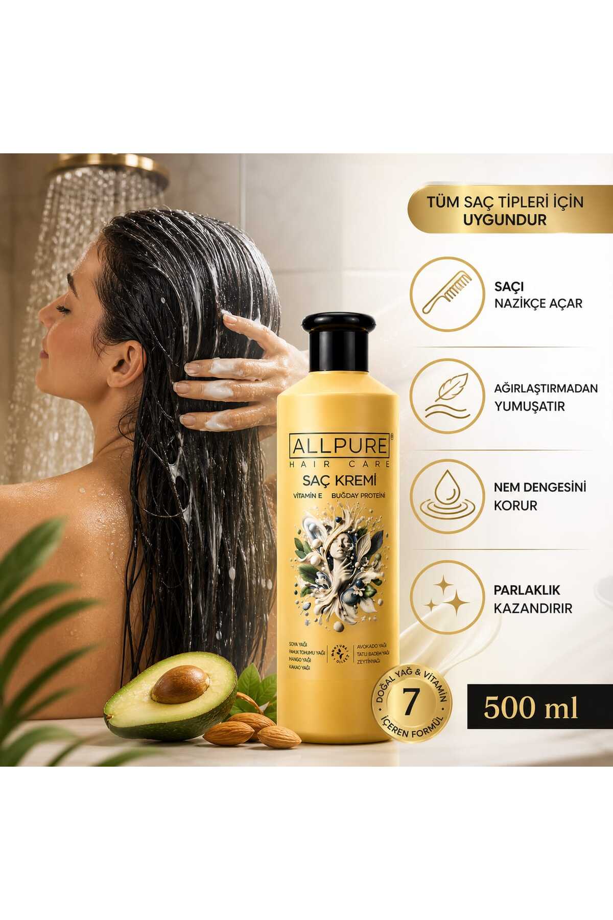 Hair Care Seti (Şampuan + Saç Kremi) — ALL-SM-SK-01 — تصویر 7 از 8