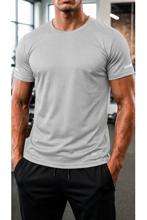 Ghassy Co Erkek Nem Emici Hızlı Kuruma Atletik Teknik Performans Spor T-shirt
