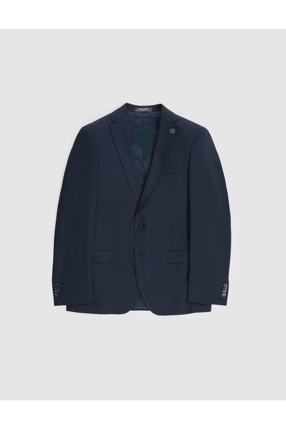 Pierre Cardin Lacivert Slim Fit Mono Yaka Takım Elbise 50325155-VR033 görsel 6