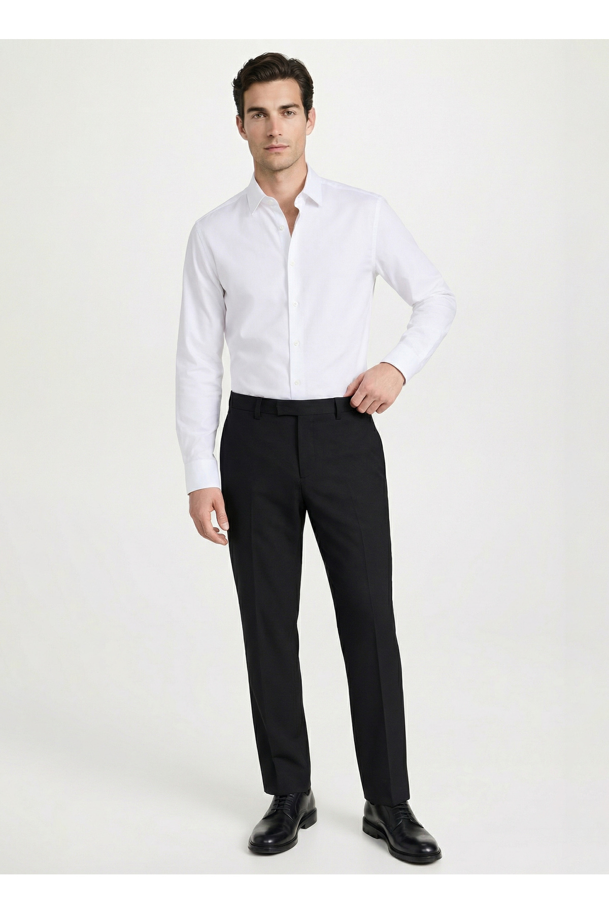Fabrika Beyaz Erkek Slim Fit Gömlek MAYDOS 507 görsel 5